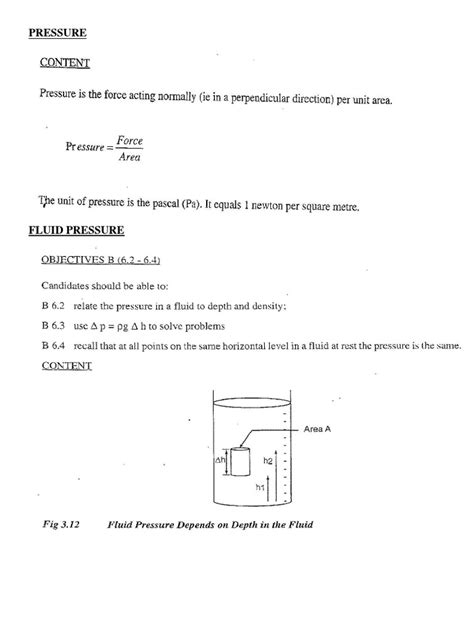 Pressure Notes | PDF