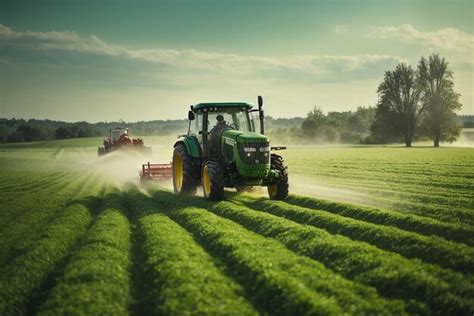Premium Ai Image Farmworkerdrivingtractor