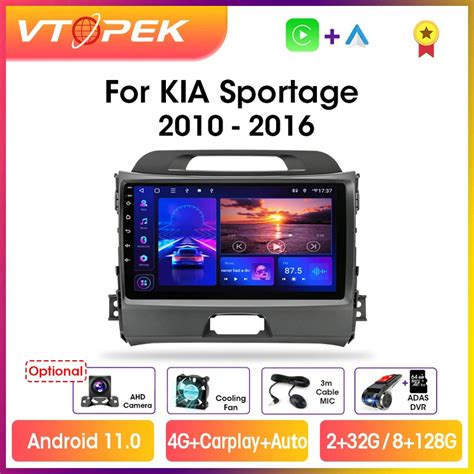 Vtopek 9 Dsp 4g Carplay 2din Android 11 Car Radio Multimidia Video