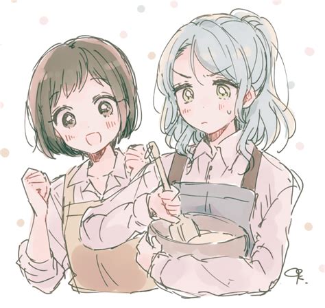 Hikawa Sayo And Hazawa Tsugumi Bang Dream Drawn By Kudo Low Temp