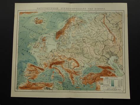 Physical Map Of Europe Rivers And Mountains