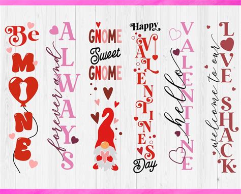 Valentine Porch Sign Svg Bundle Valentine S Day Porch Etsy