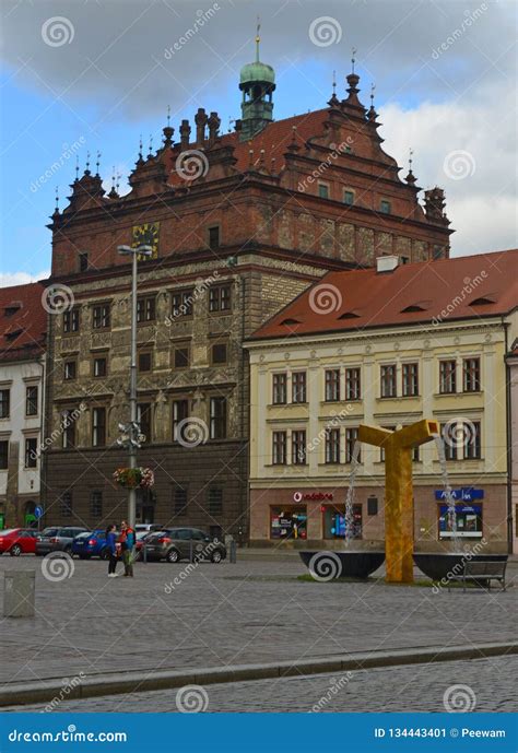 Plzen Czech Republic June 25 2019 The Main Square In Pilsen