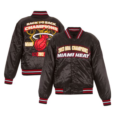 Youth Miami Heat Jh Design Black Back To Back Nba Finals Champions