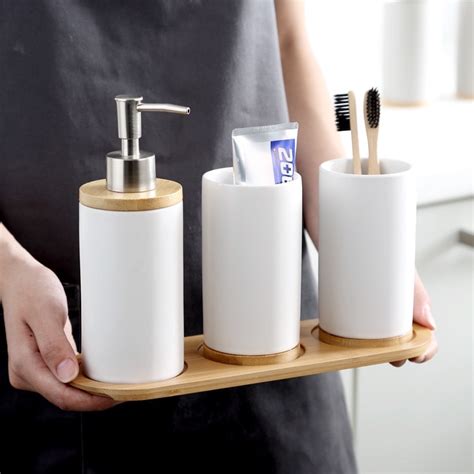 Jual Dispenser Sabun Estetik SET Homeware Minimalist Tempat Sabun