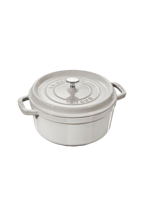 Staub Gryta La Cocotte rund 22 cm 2 6 l Grå Grytor Ellos se