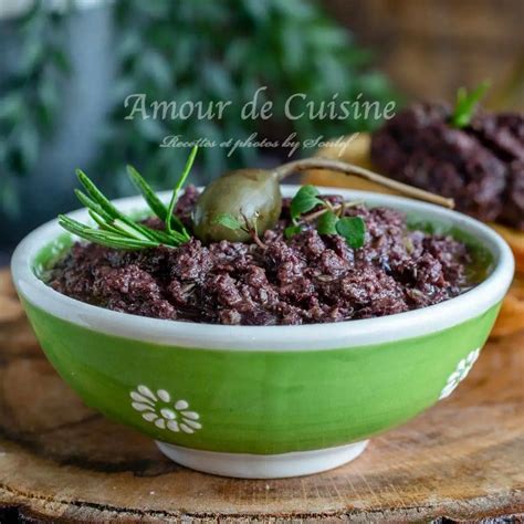 Tapenade dolives noires facile Les Recette de A à Z