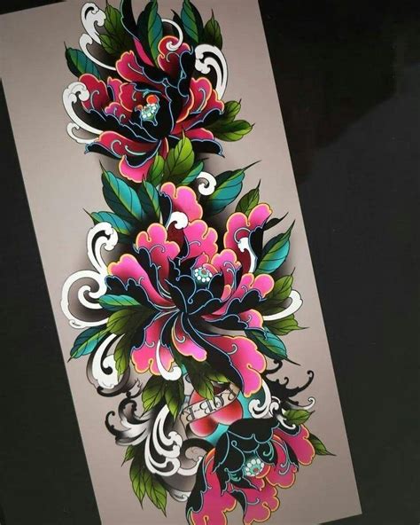 Pin By Sey Fox On Asia Tattoo In Colored Tattoo Design Floral