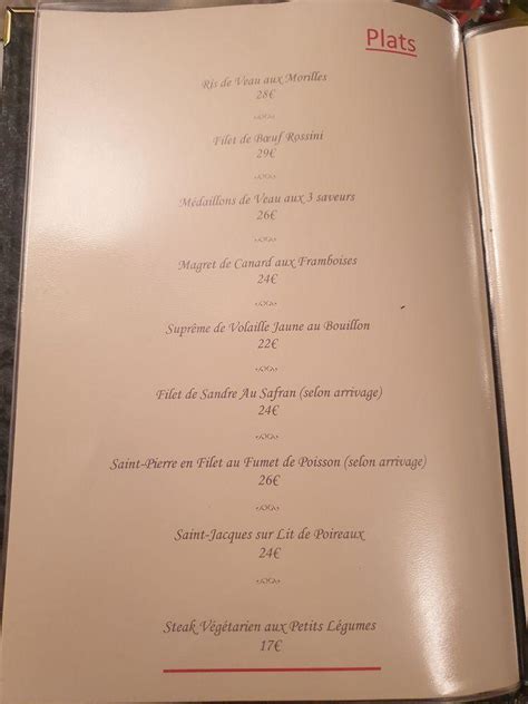 Menu At La Saveur Des Toques Restaurant Mennecy