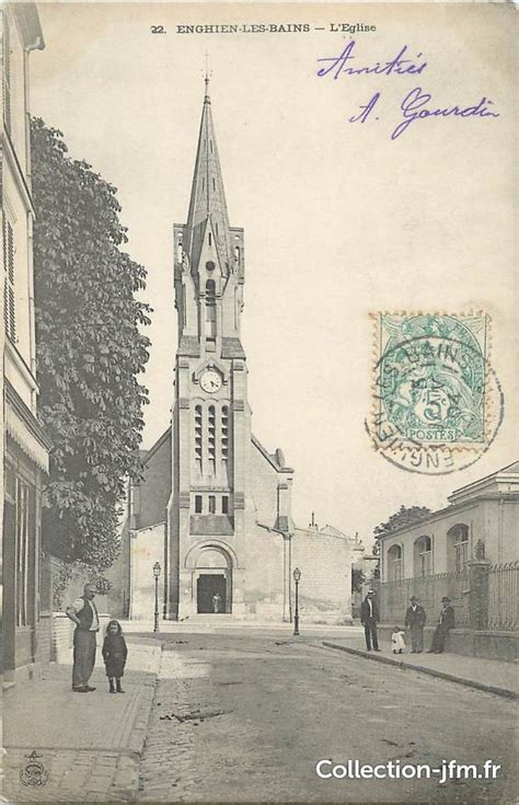 CPA FRANCE 95 Enghien les Bains l église 95 val d oise enghien