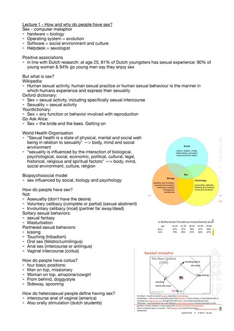 Psychology Of Sexuality Lecture 1 How And Why Do People Have Sex