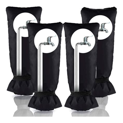 4pack Outdoor Faucet Covers Insulated Protector For Winter Cold Weather Outside Water Pipes