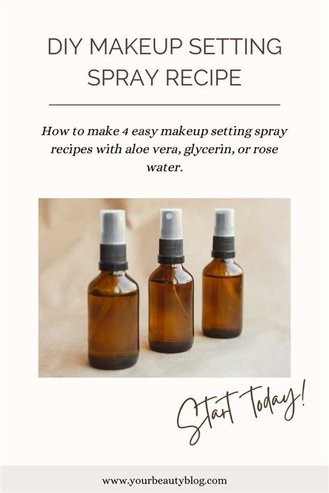 Diy Makeup Setting Spray Artofit