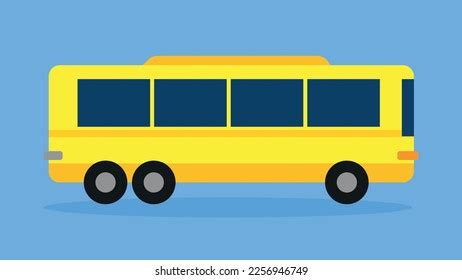 Yellow Bus Cartoon Vector Illustration Stock Vector (Royalty Free) 2256946749 | Shutterstock