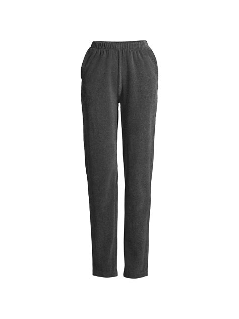 Lands End Womens Sport Knit High Rise Corduroy Elastic Waist Pants