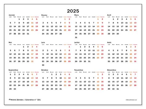 Calendrier N 32 2025 Et 2026 Michel Zbinden FR