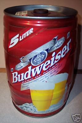 1998 Budweiser Beer 5-Liter Keg Gallon Can | #39465076