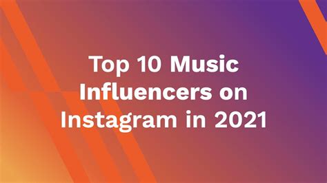 Top 10 Music Influencers On Instagram In 2021 Ahasave Flickr