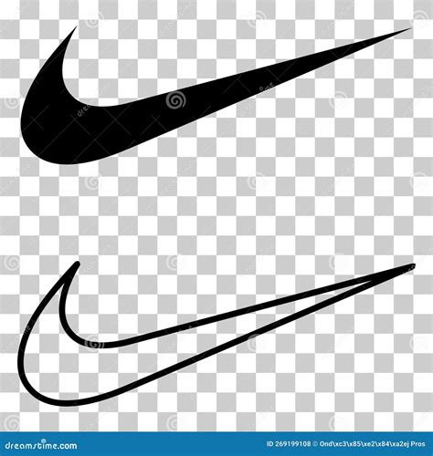 Nike Logo On White Background Cartoon Vector | CartoonDealer.com #168841205