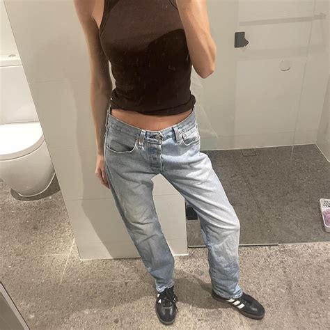 Vintage Levi 501 Shown On A Size 6 Message Before Depop