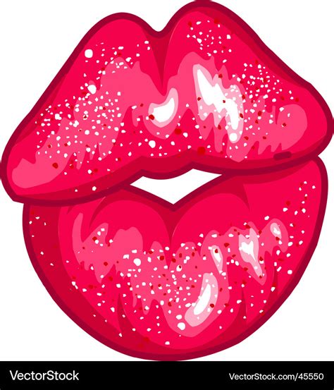 Red lips Royalty Free Vector Image - VectorStock