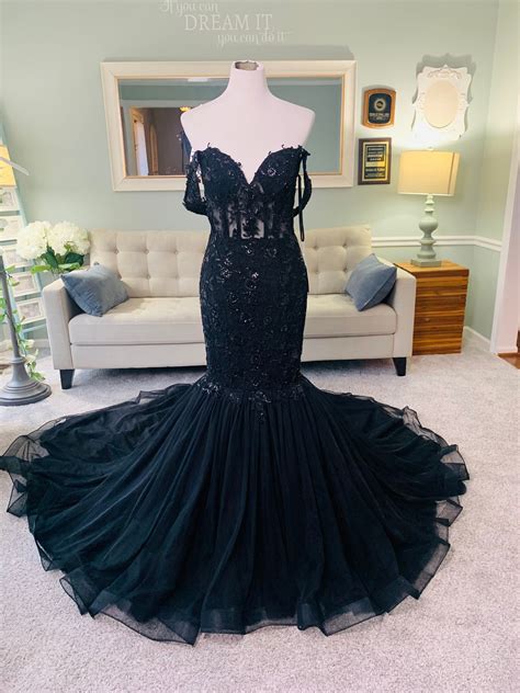 Black Mermaid Dress