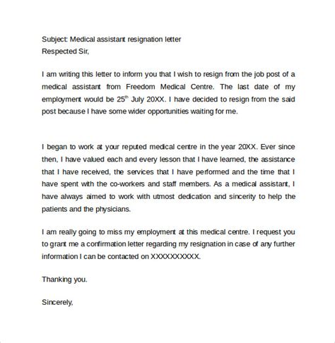 15 Resignation Letter Format Example To Download Sample Templates