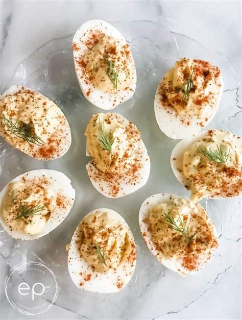 Best Deviled Eggs Recipe Ever Hard Boiled Egg Whites Filled With Creamy Egg Yolk And Spices