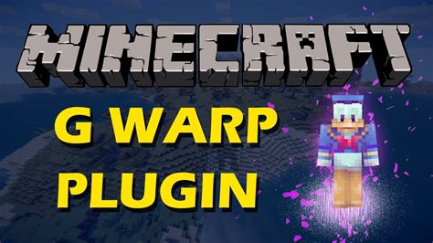 How To Set And Customise Warps In Minecraft With Gwarps Plugin Youtube