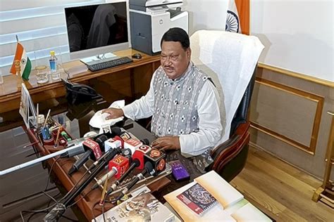 Cabinet Minister Jual Oram Assumed Charge Of The Ministry Of Tribal