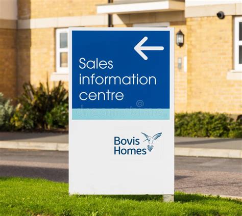 Bovis Homes Sales Information Centre Sign Hertfordshire Uk Editorial