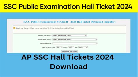 Ap Ssc Public Examination Hall Ticket 2024 Hall Ticket 2024