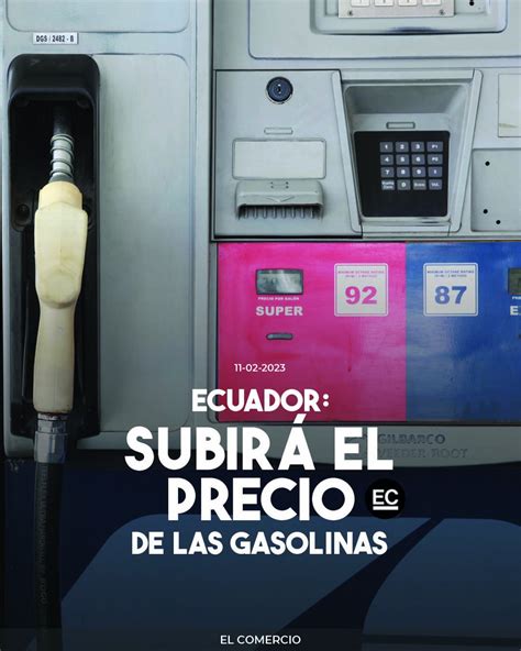 El Comercio on Twitter ATENCIÓN La gasolina súper y ecoplus suben