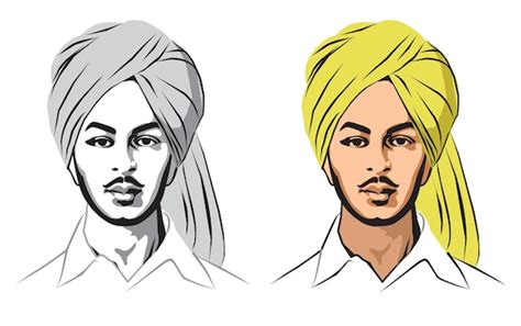 Bhagat Singh Wallpaper Sketch