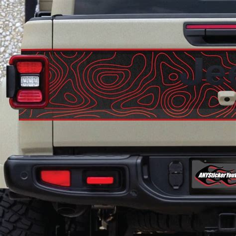 Jeep Gladiator Tailgate Decal Etsy