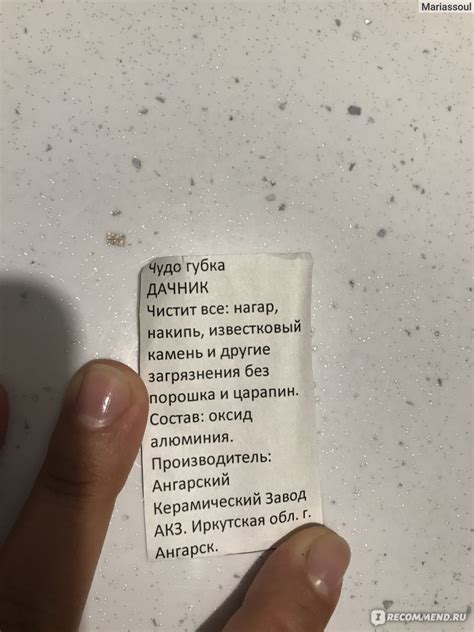 Губка бытовая Ангарский Керамический Завод Чудо губка Дачник - «Чудо ...