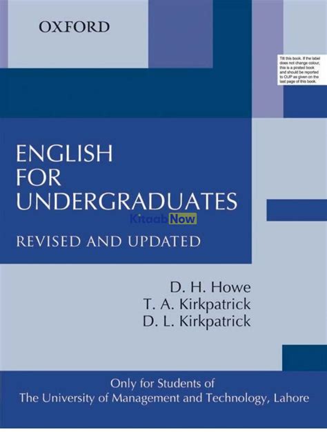 English For Undergraduates Revised And Updated Umt Edition Kitaabnow