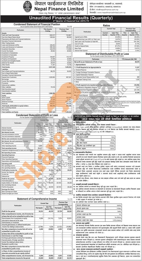 Nepal Finance Limited Has Posted A Net Profit Of 4857 Million And