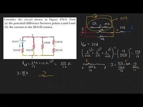 7.6-Цахилгаан хэлхээ-'потенциалын ялгавар олох жишээ бодлого - YouTube