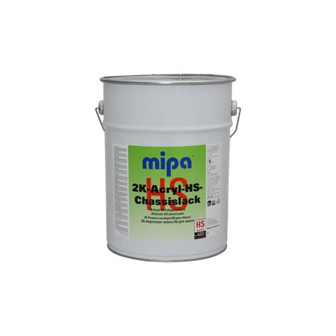 Mipa 2K Acryl HS Chassislack RAL 9011 für MAN graphitschwarz seidengl