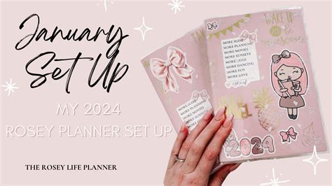 Bye Bye Hobonichi Cousin Hello 2024 Rosey Planner January Kit Set Up