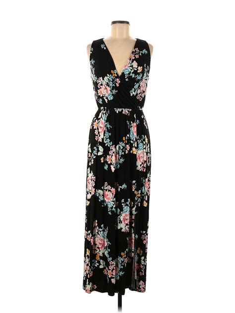 Papermoon Floral Motif Floral Black Casual Dress Size M 68 Off ThredUp