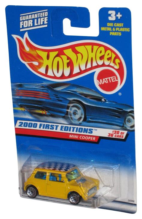 Hot Wheels First Editions Yellow Mini Cooper Toy Car Walmart