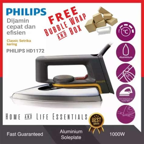 Jual Setrika Philips Hd 1172 Gosokan Philips Dry Iron Strika Philips