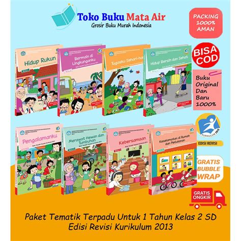 Jual Best Seller Paket Buku Tematik Sd Kelas Paket Tahun K Rev