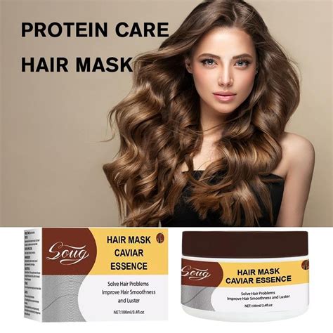 Soug Protein Hair Mask Hair Care Hair Smoothing And Moisturizing Repair Frizz And Dryness