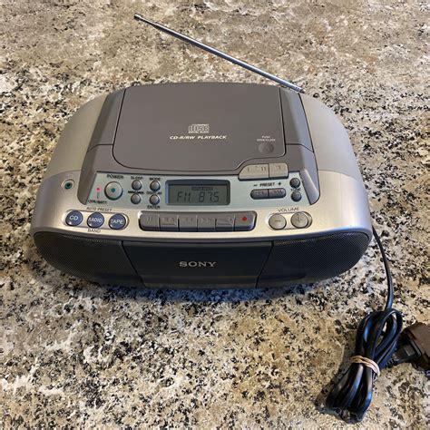 Sony Model Cfd S01 Cd Digital Tuning Amfm Radio Cassette Player Recorder Works Ebay