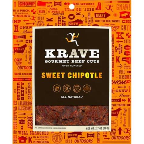 Krave Sweet Chipotle Gourmet Beef Cut Pouches 8 Ct 2 7 Oz Ralphs