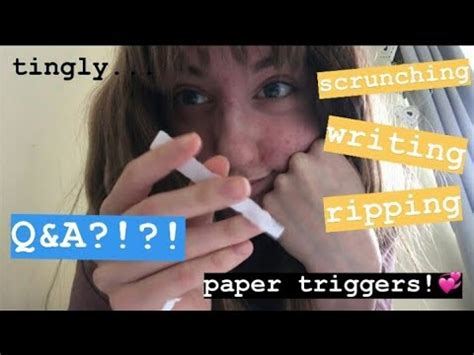 Scrunching And Tapping Paper Asmr Asmr The Asmr Index