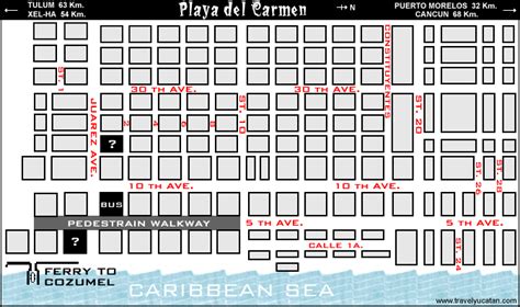 Playa del Carmen Map - Travel Yucatan